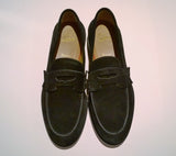 Christian Louboutin No Penny Black Suede Loafers Flats NIB Shoes
