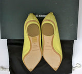 Nicholas Kirkwood Citron Pale Yellow Leather Beya Loafers Flat Shoes