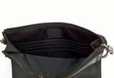 Valentino Garavani Men's Rockstud Black Leather Clutch Bag Wrist Strap
