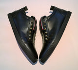 Christian Louboutin F.A.V. Fique a Vontade Flat Black Leather Flats