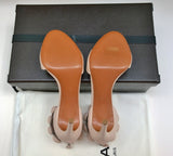 Alaïa Le Bombe 90 Sandals Pale Pink Leather Ankle Strap Heels