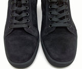 Christian Louboutin Louis Junior Black Suede Sneakers