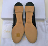 Chloé Lauren Black Leather Flats New Shoes