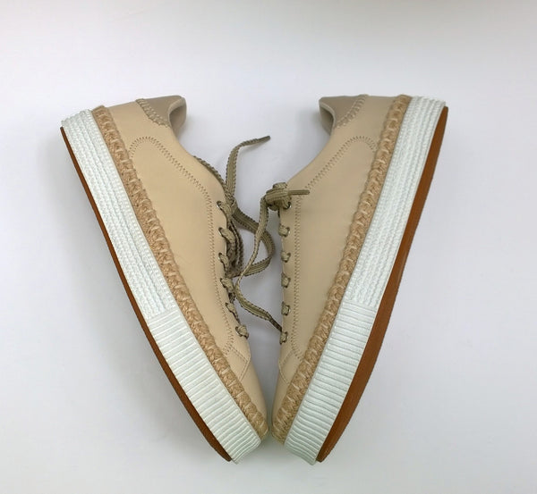 Chloé Telma Sneakers in Bone Pale Beige Leather Trainers