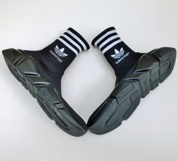 Balenciaga x Adidas Speed Light Logo-Jacquard Socks Slip on Stretch Sneakers