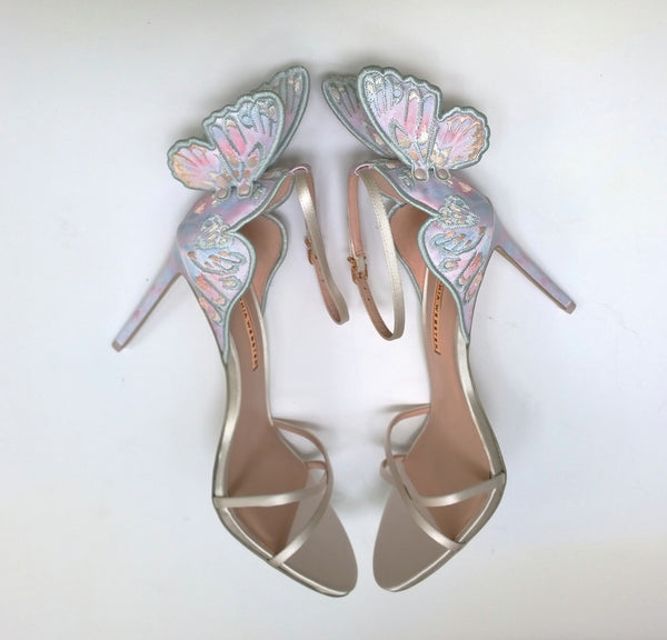 Sophia Webster Chiara Butterfly Sandals 3-D Heels New in Box