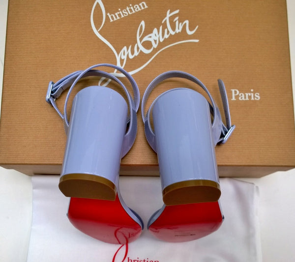 Christian Louboutin Miss Sabina 85 Lavender Patent Sandals New in Box