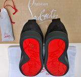 Christian Louboutin Louis Junior Black Suede Sneakers