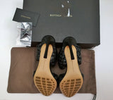 Bottega Veneta Curve Black Woven Leather Sandals Mules