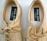 Golden Goose Soul Star Beige Cream Leather Sneakers