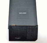 Saint Laurent Fragments Card Wallet YSL Black Leather Logo Case