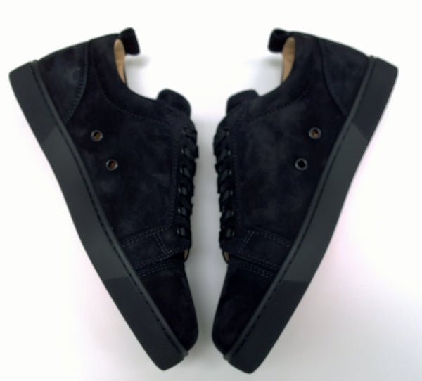 Christian Louboutin Louis Junior Black Suede Sneakers