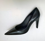 Prada Black Leather Pointy Heels New in Box