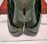 Ferragamo Bonnie Black Patent Buckle Loafers Flats Shoes