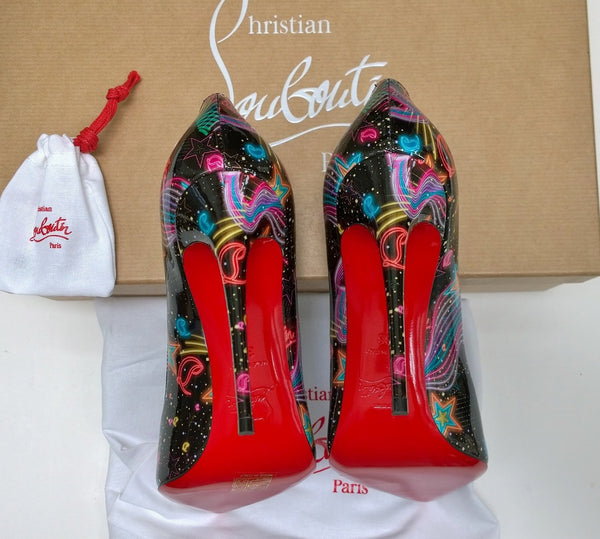 Christian Louboutin Hot Chick 100 Patent Starlight Heels