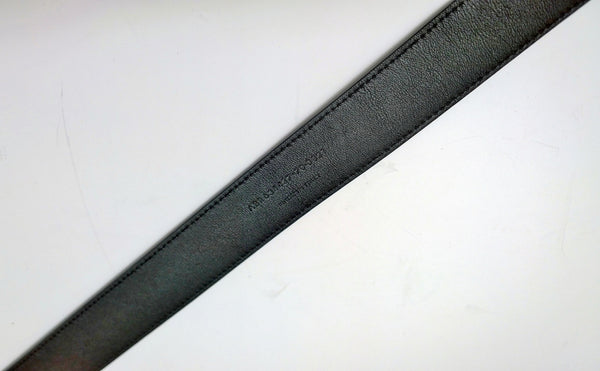 Saint Laurent Cassandre 70cm Black Patent Logo Belt