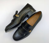 Gucci Aldo Black Leather Loafers Shoes New in Box Flats