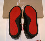 Christian Louboutin F.A.V. Fique a Vontade Flat Black Leather Flats