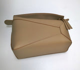 Loewe Puzzle Small Bag in Beige Tan Leather New