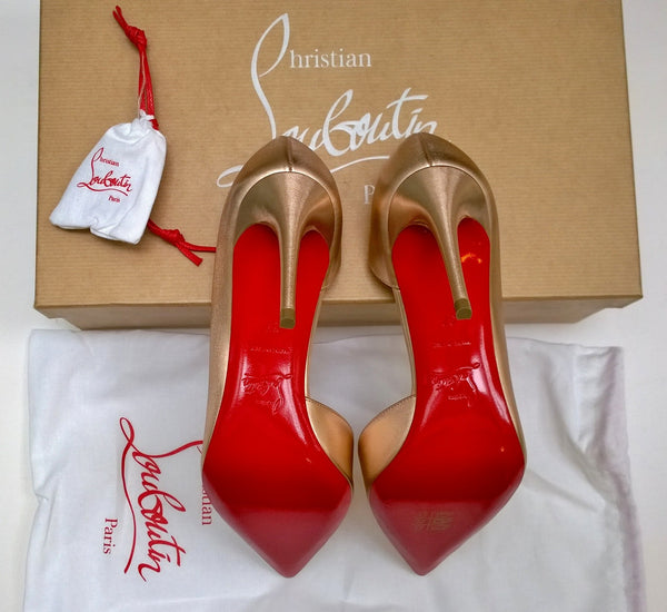 Christian Louboutin Iriza 85 Rose Gold Heels