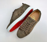 Christian Louboutin Louis Junior Orlato Brown Suede Sneakers Flex