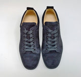 Christian Louboutin Louis Junior Black Suede Sneakers