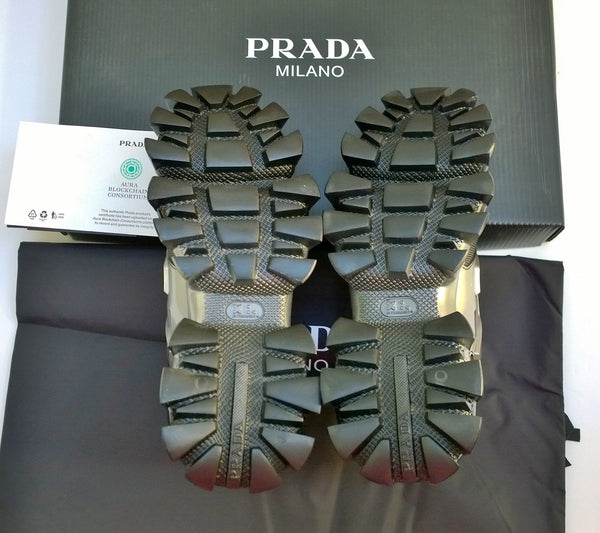 Prada Degrade Sneakers in Black and Silver