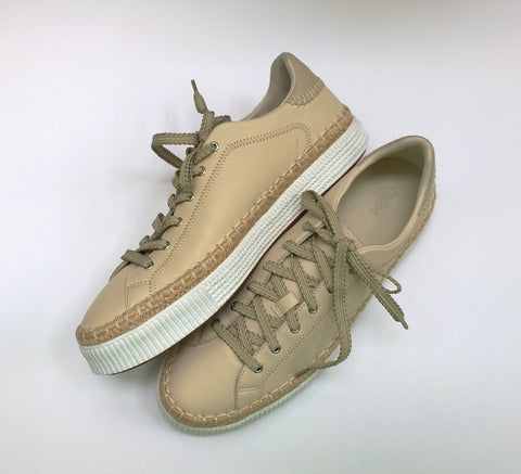 Chloé Telma Sneakers in Bone Pale Beige Leather Trainers