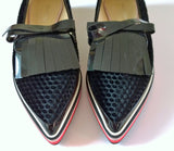 Nicholas Kirkwood x Roksanda Loafers Flats in Black Flocked Velvet