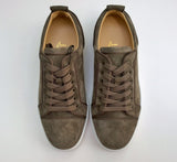 Christian Louboutin Louis Junior Orlato Brown Suede Sneakers Flex