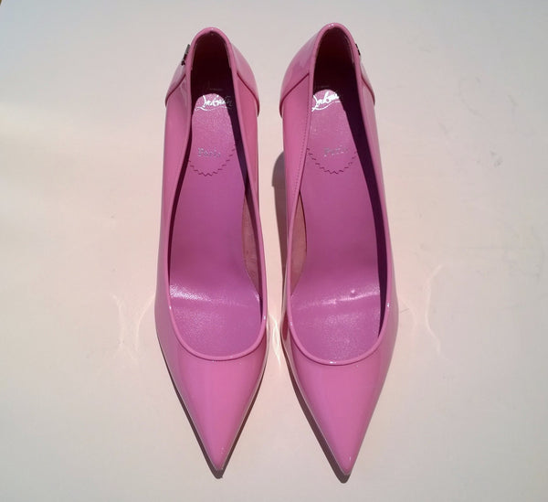 Christian Louboutin Sporty Kate 85 Confettis Lilac Pink Patent Heels