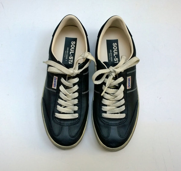 Golden Goose Soul Star Sneakers in Black Leather Trainers