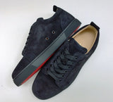 Christian Louboutin Louis Junior Black Suede Sneakers