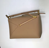 Loewe Puzzle Small Bag in Beige Tan Leather New