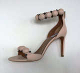 Alaïa Le Bombe 90 Sandals Pale Pink Leather Ankle Strap Heels