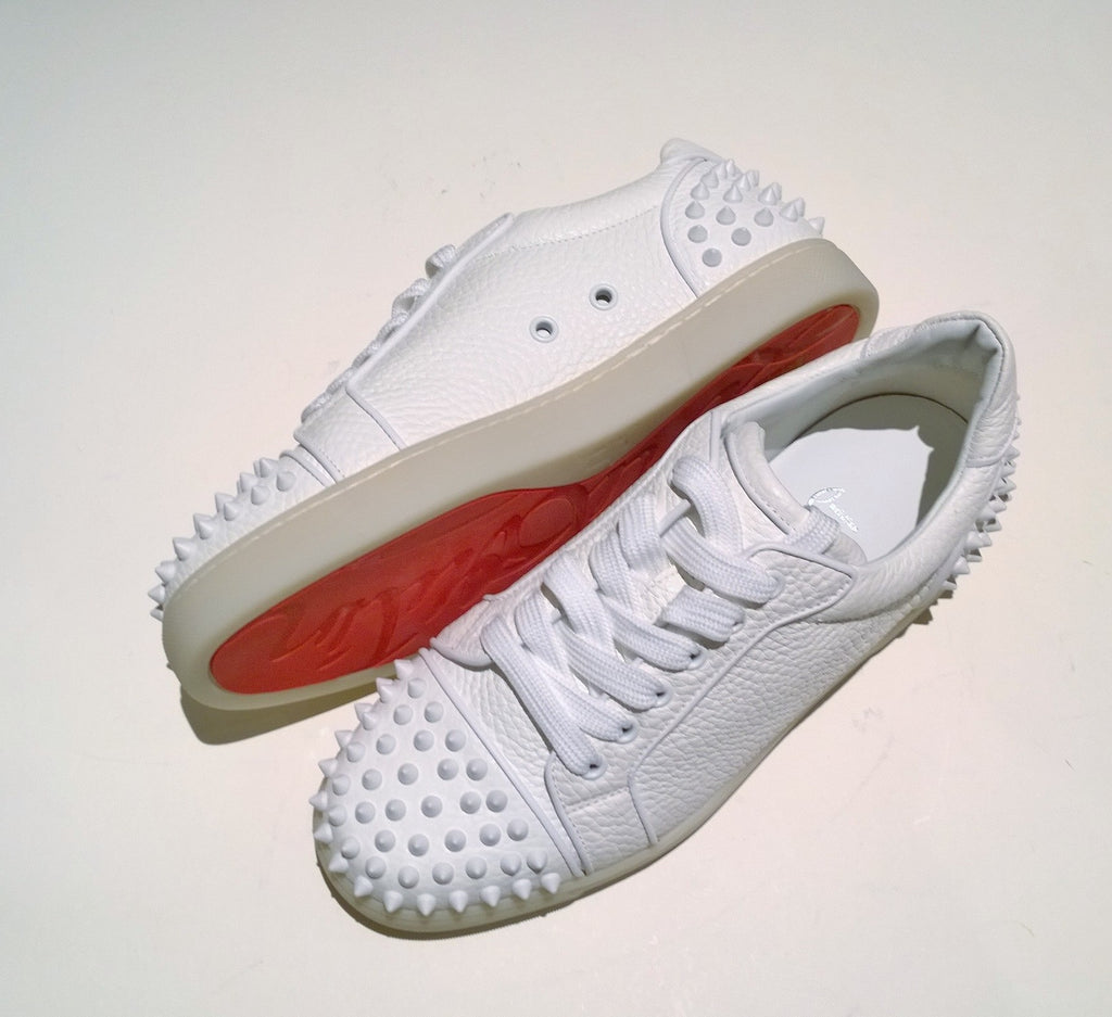 Louis Vuitton Trainer Red Bottoms Sneakers White Christian