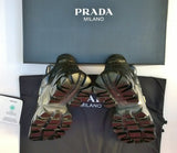 Prada Degrade Sneakers in Black and Silver