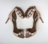 Alaïa Le Bombe 90 Sandals Pale Pink Leather Ankle Strap Heels