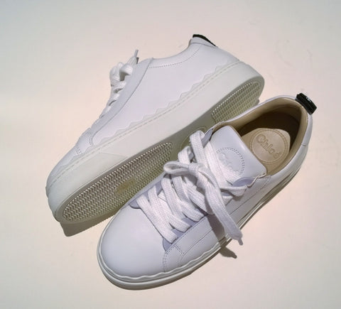 Chloé Lauren Sneakers in White Leather New in Box Trainers