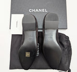 Chanel Mary Janes Black Suede and Patent Leather New in Box Ankle Strap Shoes Flats