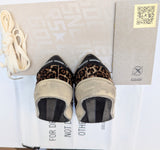 Golden Goose Soul Star Sneakers Leopard Calf with Black Leather Sale Trainers New in Box