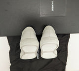 Saint Laurent Andy White Leather Low Top Sneakers New in Box Gym