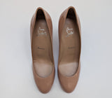 Christian Louboutin Pumppie 85 Nude Patent Round Toe Pumps New in Box Heels