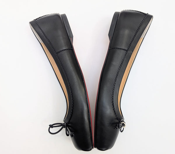 Christian Louboutin Mamadrague Leather Ballet Flats Pointe Shoes Toe New in Box