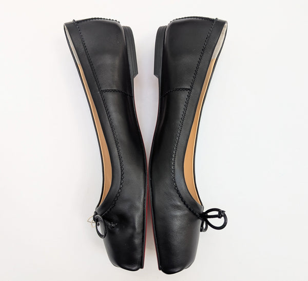 Christian Louboutin Mamadrague Leather Ballet Flats Pointe Shoes Toe New in Box