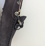 Tod's Driving Shoes Bow Loafers in Dark Navy Suede New in Box