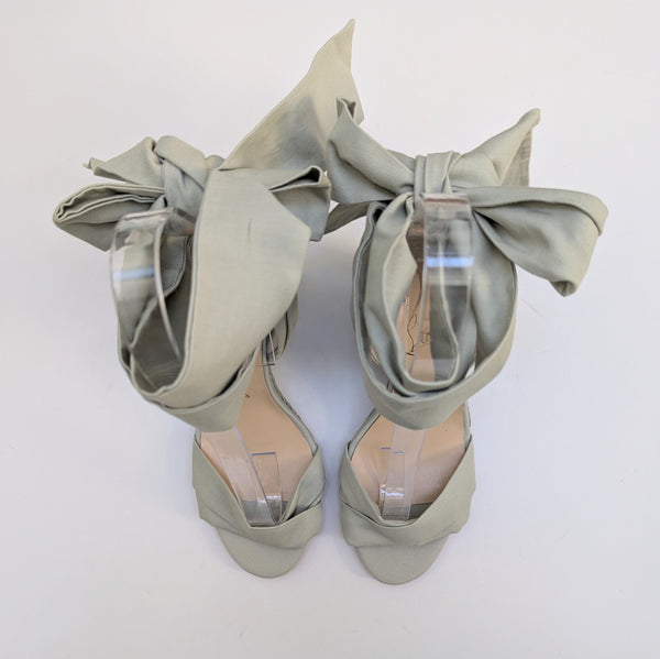 Christian Louboutin Melides du Désert 85 Cotton Canvas Espadrille Wedge Sandals New in Box