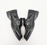 Prada New in Box Black Patent Leather Logo Loafers