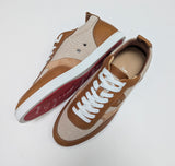 Christian Louboutin Tutti Rui Brown Leather, Canvas and Suede Sneakers New in Box Trainers