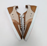Christian Louboutin Tutti Rui Brown Leather, Canvas and Suede Sneakers New in Box Trainers